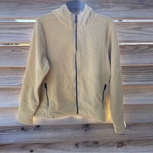 No Bull golden yellow full zip hoodie sweatshirt Women Large Like New